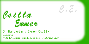 csilla emmer business card